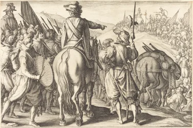 Les troupes en marche