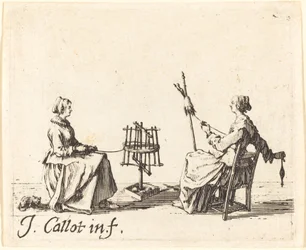Le bobineur et la fileuse, vers 1623