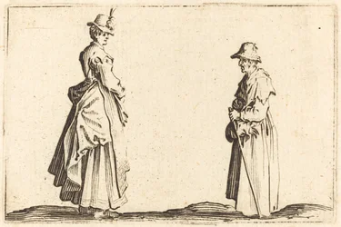 Deux femmes de profil, vers 1622