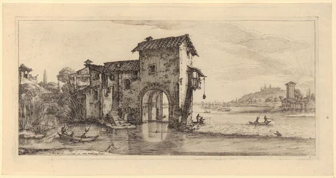 Moulin à eau, planche 7 de la série « Paysages pour Giovanni de