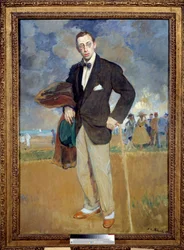Portrait en pied de Igor Stravinsky (1882-1971) compositeur. Peinture de Jacques Emile Blanche (1861-1942)