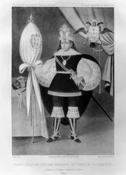 Prince inca, en costume espagnol à l