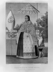 Princesse inca en costume national, 1852