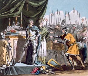 Le jour historique de Bouvines en 1214, gravé par Jean Baptiste Morret (fl. 1790-1820), 1790