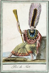 Roi de Tahiti - dans "Encyclopédie des voyages" par J. Grasset Saint-Sauveur