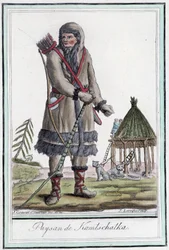 Paysans du Kamtchatka - dans « Encyclopédie des voyages » par Grasset St Sauveur, Paris
