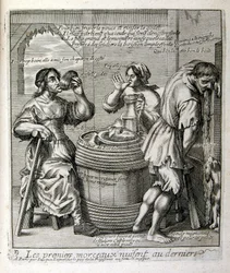 Illustration gravée du 17e siècle tirée d