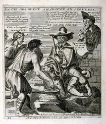Illustration gravée du 17e siècle tirée d