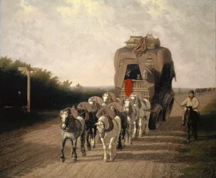 La diligence de Ludlow, 1801