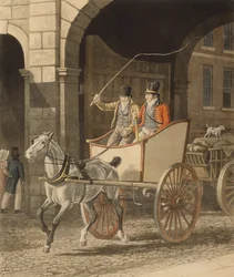 Coaching, ou Le Garde-Mail, gravé par Matthew Dubourg, 1825