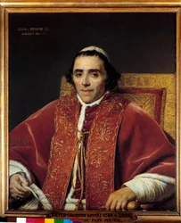 Portrait en buste du pape Pie VII (Grégoire Chiaramonti), pape en 1800 (1742-1823)