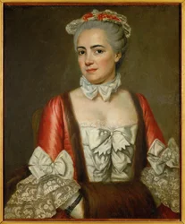 Marie-Françoise Buron, cousine du peintre (huile sur toile)