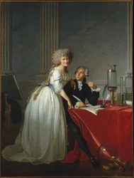 Portrait de Monsieur de Lavoisier et de son épouse, la chimiste Marie-Anne Pierrette Paulze