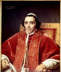 Portrait de Pie VII (1742 - 1823) par David. 1805. Musée de Versailles