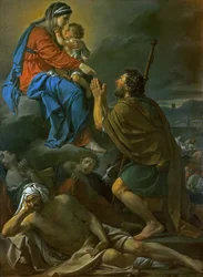 Saint Roch implore la Vierge Marie pour la libération de la peste, 1780
