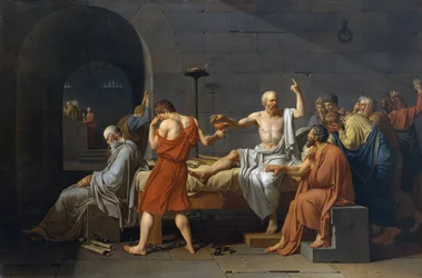 Suicide de Socrate, philosophe grec de l