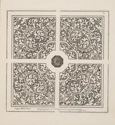 Design pour Parterre, du Théâtre des Plans et Jardinages, pub.1652