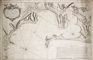 Carte hydrographique de la baie de Cadix