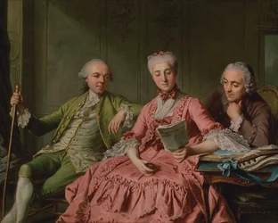 Portrait présumé du Duc de Choiseul et de deux compagnons