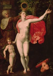 Vénus et Cupidon, allégorie de la vérité