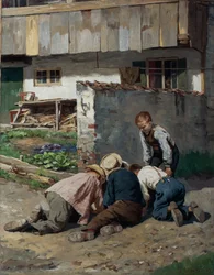 Garçons jouant