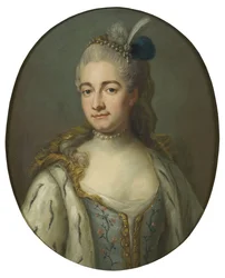 Comtesse Hedvig Catharina von Fersen, née Hedwige Catherine de La Gardie - Portrait de la comtesse Hedvig Catharina De la Gardie (1695-1745)