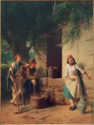 Fille à la fontaine
