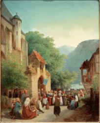 Procession sur le Rhin
