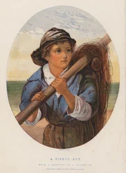 Un garçon pêcheur