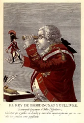 Le roi de Brobdingnag et Gulliver