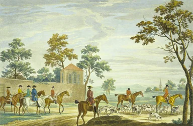 Sortir le matin, gravé par P.C. Canot