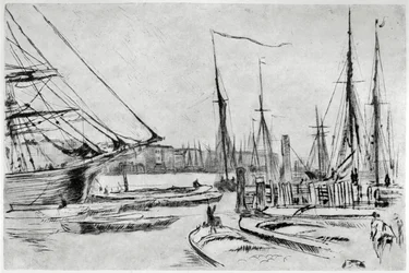 Un croquis de Billingsgate, 19e siècle