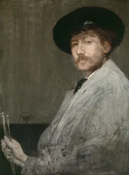Arrangement en gris : Portrait du peintre