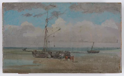 Bleu et gris : Déchargement, vers 1883-84