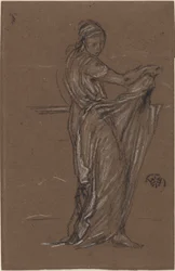 Figure féminine drapée, 1870-1873
