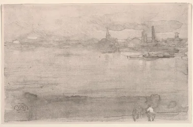 Tôt le matin : La Tamise à Battersea, Londres, 1878