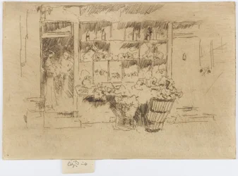 Petite épicerie de Chelsea, vers 1884-86