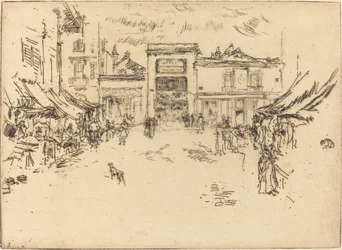 Petite place du marché, Tours, 1888