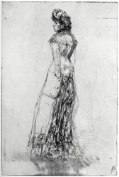 Maude, debout, 1873 1904