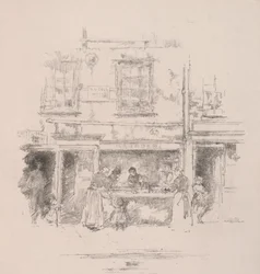 Boutique de poissons Maunders, Chelsea, 1890