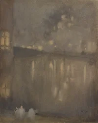 Nocturne : Gris et Or Canal, Hollande, 1882