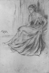 Fille assise, vers 1869, 1904