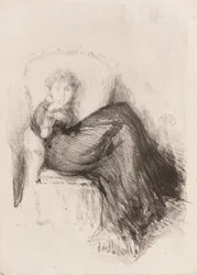 Étude - Maude assise
