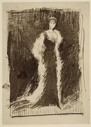Étude pour Arrangement en noir : Lady Meux, 1881