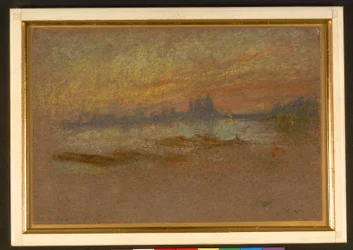 Coucher de soleil; rouge et or-Salute
