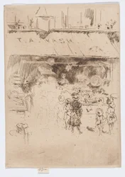 Boutique de fruits et légumes de T.A. Nash, vers 1886