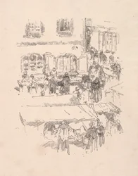 La Place du Marché, Vitré, 1893