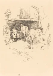 La cour du forgeron, 1895