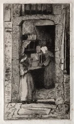 Douze eaux-fortes de la nature : La Marchande de Moutarde, 1858
