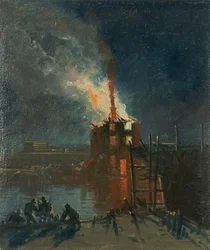 Émeutes de Bristol : Entrepôt de Wapping, vers 1832